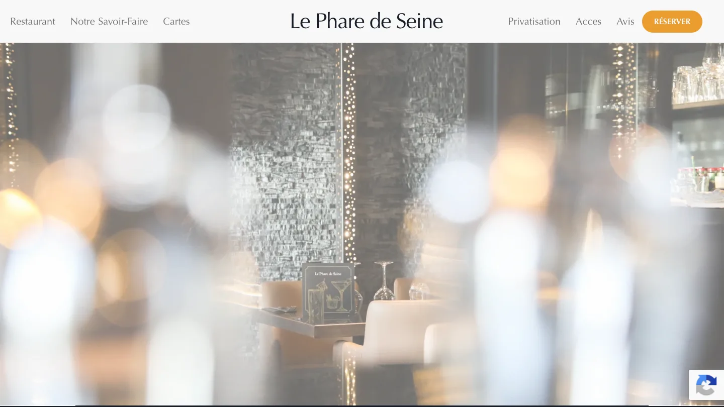 Page d'accueil du site Le Phare de Seine